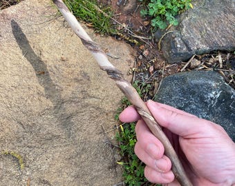 Imbolc Spiral Wand