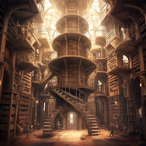 40+ Magic Library, Wizards Study, Library, Digital Art, DND Backdrop
