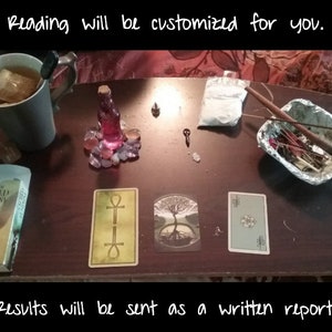 Leitura pessoal de cartas psíquicas/tarô