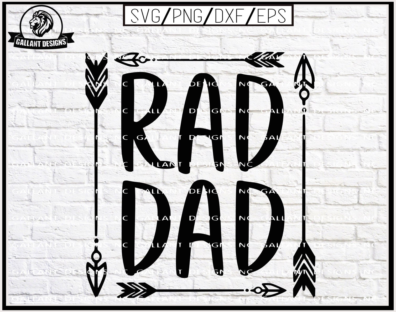 Download Rad Dad INSTANT DOWNLOAD SVG Png Dxf Pdf Eps Clipart | Etsy