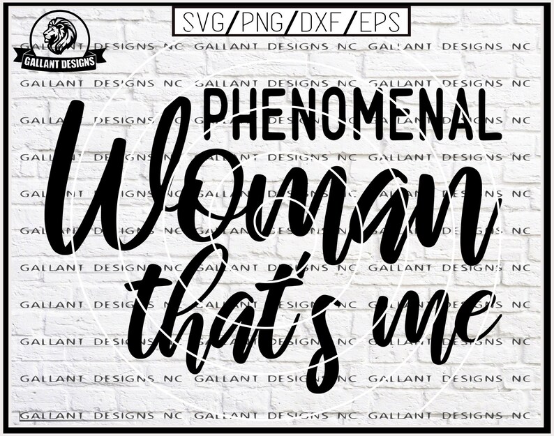 Download Phenomenal Woman That's Me Maya Angelou SVG Png Dxf Eps | Etsy