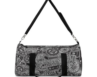 Gearhead Motor Duffel Gym Bag