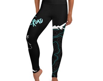 Venture Fox Off Road Cyan Yoga Leggings