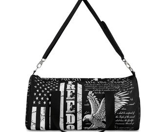 American Flag Duffel Bag: Patriotic Travel Gym Tote