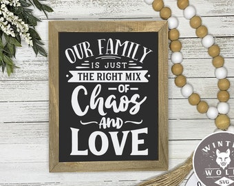 Chaos And Love Svg Etsy