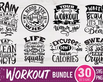 Download Fitness Svg Bundle Etsy