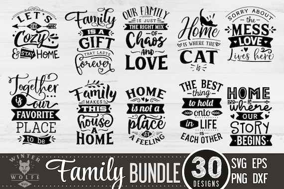 Download Family Bundle 30 Designs Svg Cut File Commercial Use Svg Etsy PSD Mockup Templates