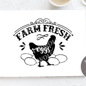 Farm fresh eggs SVG cut file  - commercial use svg dxf png eps