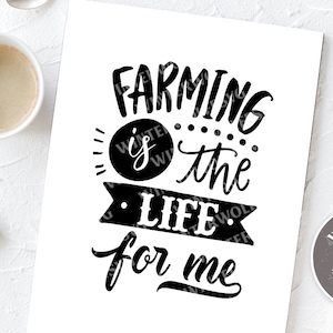 Farming is the life for me SVG cut file  - commercial use svg dxf png eps