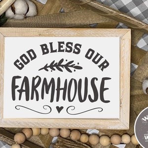 God bless our farmhouse SVG cut file  - commercial use svg dxf png eps