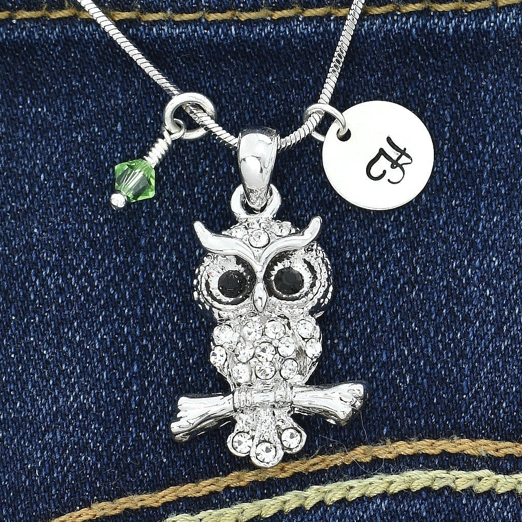 Swarovski march cheap owl necklace
