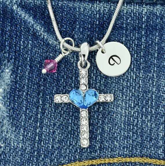 CRYSTAL LETTER CHARM LIGHT BLUE CRYSTAL LETTER CHARM LIGHT BLUE