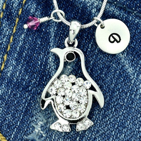 Penguin necklace swarovski deals