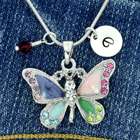 Butterfly Swarovski Crystal Personalized Sparkling Multi Color