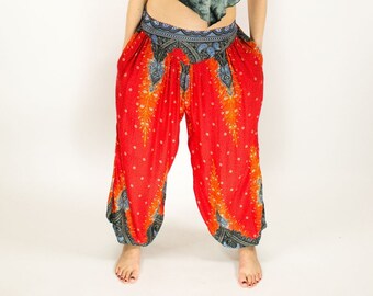 Yoga Harem Pants Turquoise Feather main image 1