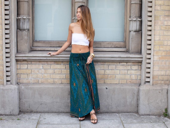 boho bandeau dress Boho Bandeau Dress Skirt Mandala Paisley Halterneck Hippie Dress