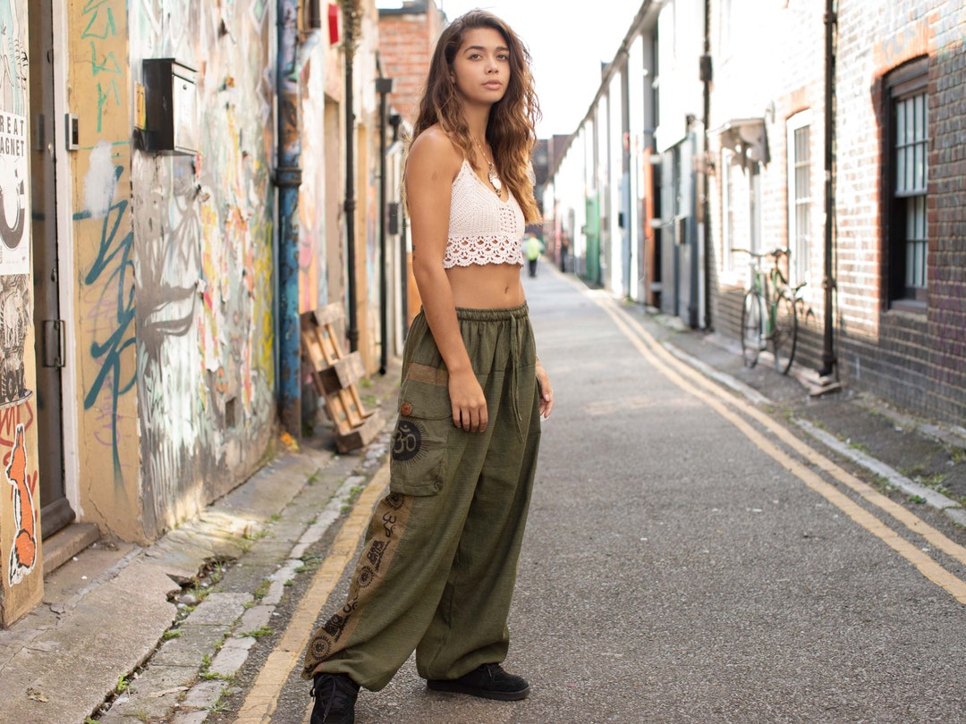 Celestial Dancer Des Pantalons Pour Fille Sarouel Hippie à Imprimé