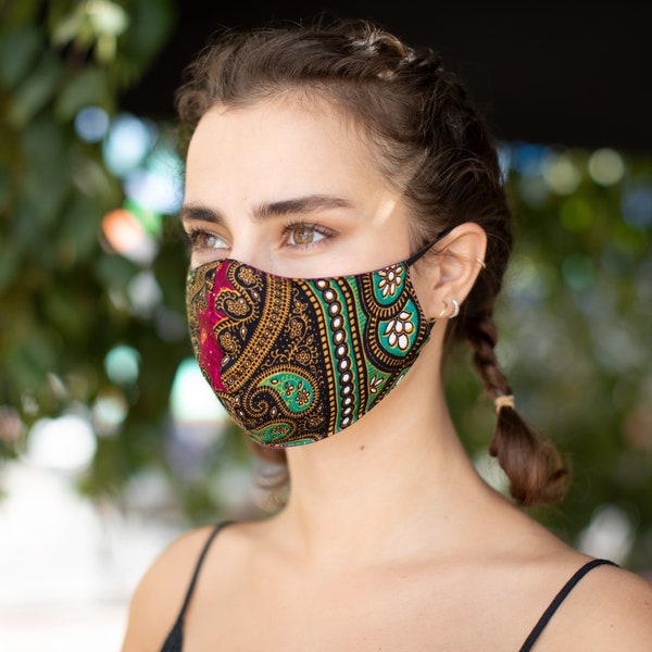 Face Mask Washable, Face Mask In The UK, Boho Hippie Face Mask, Patterned 2 layer Unisex Mask