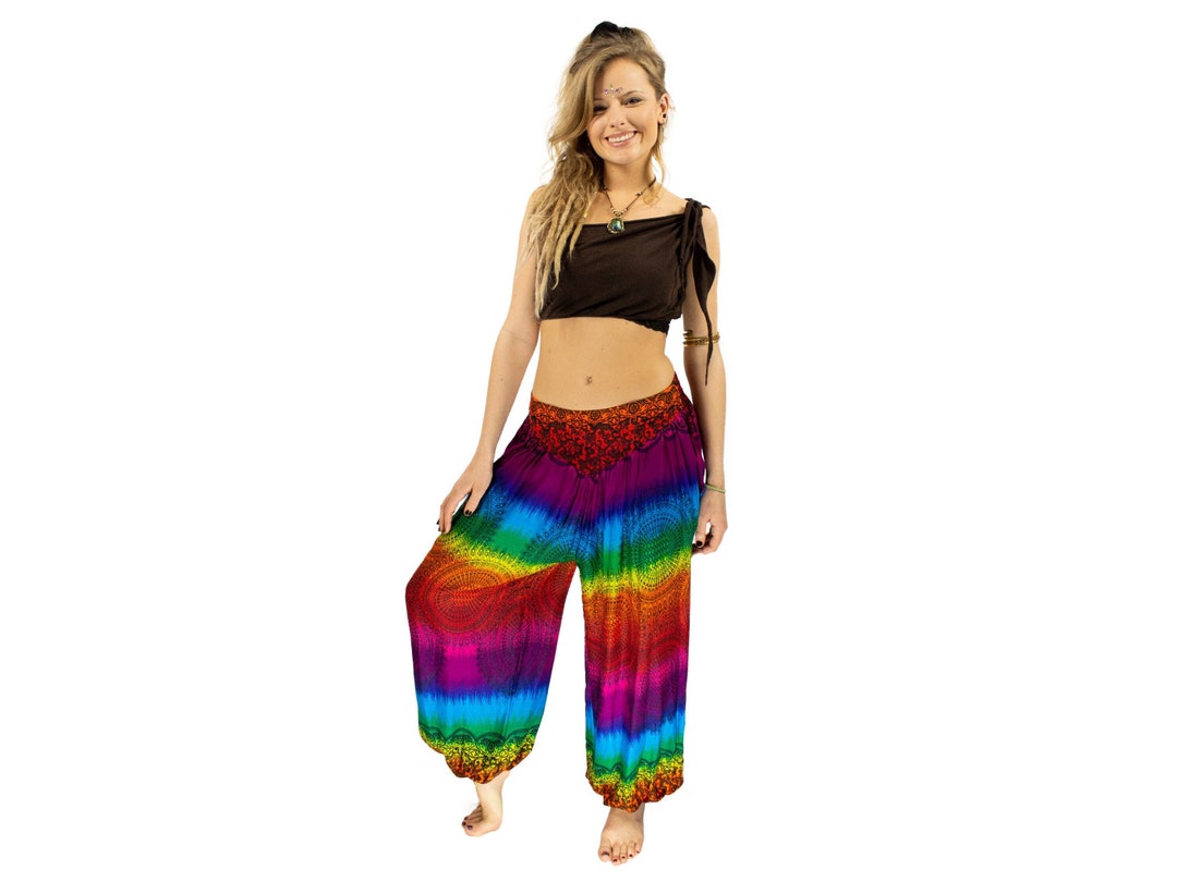 Yoga Harem Pants Green Mandala main image 1