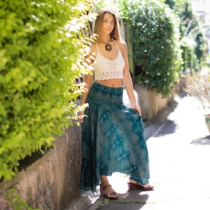 Boho Bandeau Dress Skirt Mandala Paisley Halterneck Hippie Dress