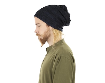 Sombrero de gorro de algodón tejido, Sombrero hippie Psy Trance Beanie Sombrero Unisex