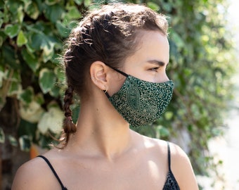 Face Mask Washable, Face Mask In The UK, Boho Hippie Face Mask, Patterned 2 layer Unisex Mask