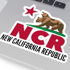 New California Republic NCR Sticker, California Sticker, California Bears, NCR Stickers, State Of California, Cali Sticker