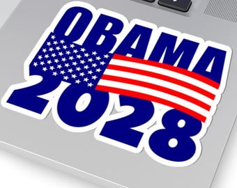 Obama 2028 Sticker: Political Bumper Sticker