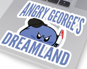 Angry George's Dreamland Sticker Angry George's Dreamland Vintage Funny Stickers