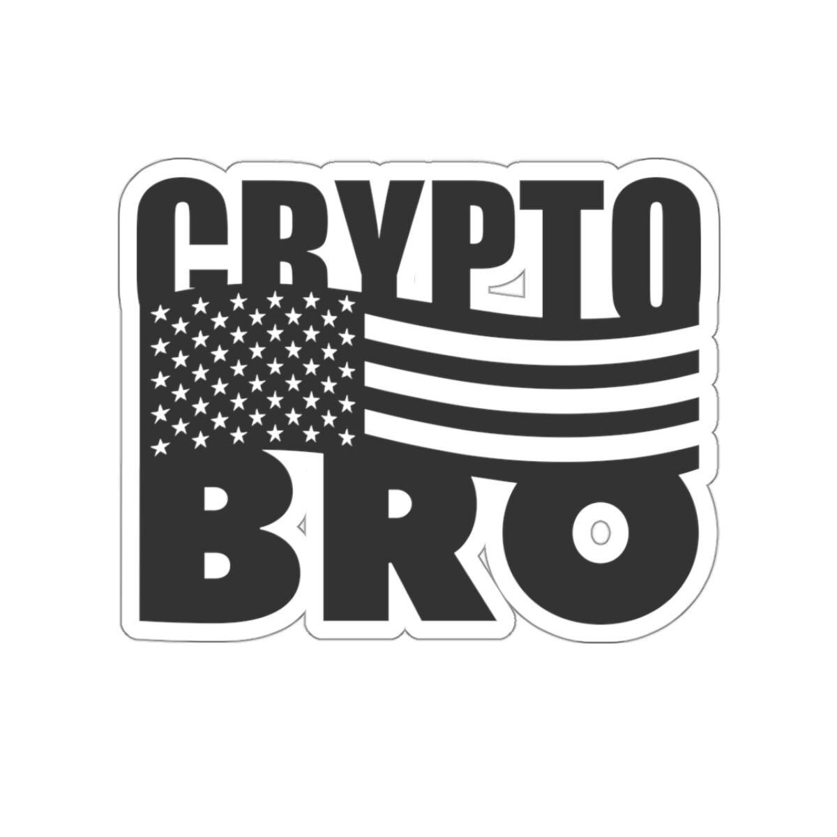 Crypto Bro USA Flag Sticker - Bitcoin Blockchain Vinyl Decal - Etsy Israel