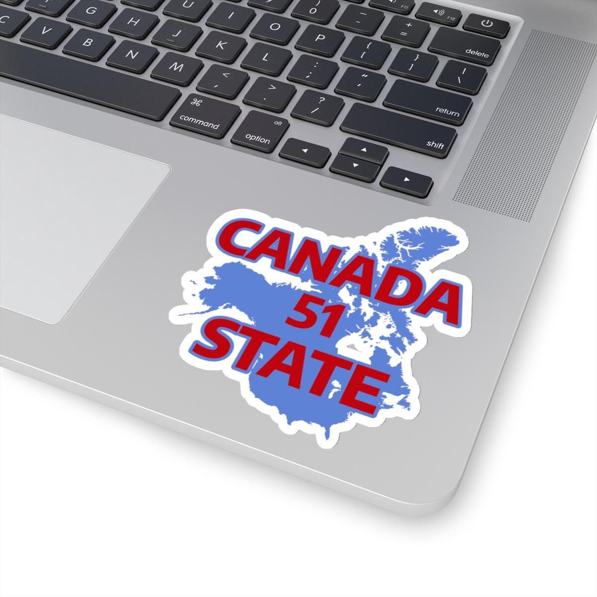 Canada 51st State Sticker: Political Humor, Durable Vinyl