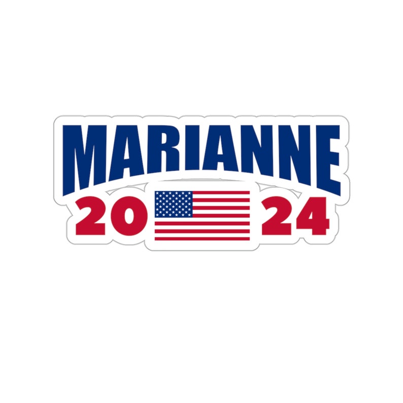 Marianne 2024 Sticker, Marianne Williamson 2024, Marianne For President , 2024 Election, US Elections, Political Sticker, Marianne Stickers image 9