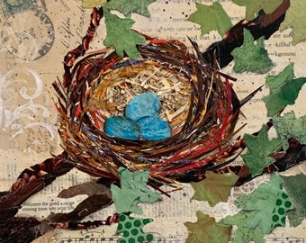 Nest Paper Collage