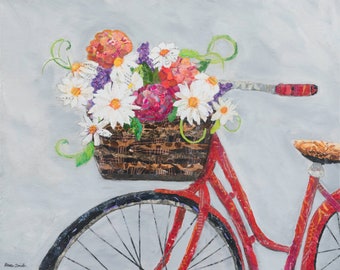 Giclée Art Print - Red Bicycle