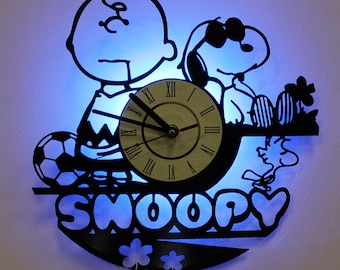snoopy art snoopy christmas wall clock snoopy decor vintage vinyl record gift for friend - Snoopy Christmas Gifts snoopy art snoopy christmas wall clock snoopy decor vintage vinyl record gift for friend - Snoopy Christmas Gifts