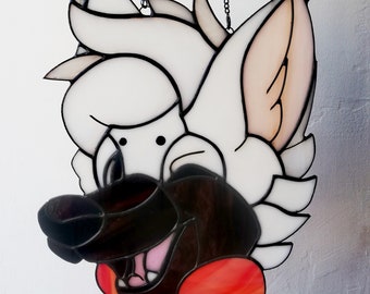 Stained glass furry portraits