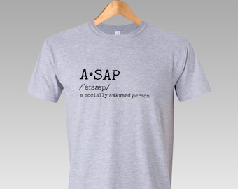 Socially Awkward Person T-Shirt, Introvert Cotton Graphic Tee