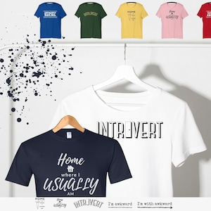 Socially Awkward Person, Best Friend Tee Funny Introvert Tshirt, Fun Sarcastic Anxiety Shirts, Awkward Together, Home Person Gift - MySkyPet