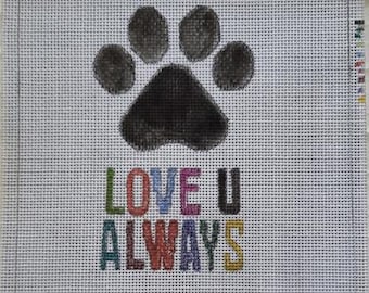 FAMILY MATTERS Hand Painted Needlepoint Canvas