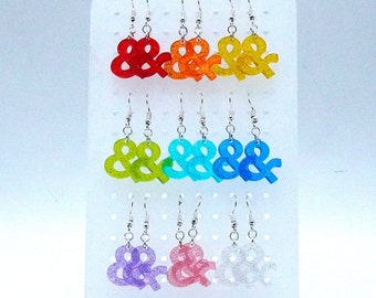 Shimmering Ampersand Earrings