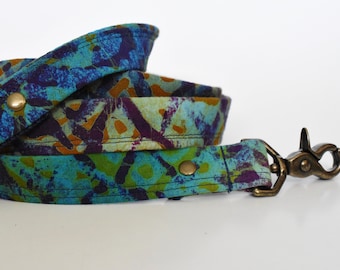 Tie Dyed African Batik Dog Leash>> NEBULA