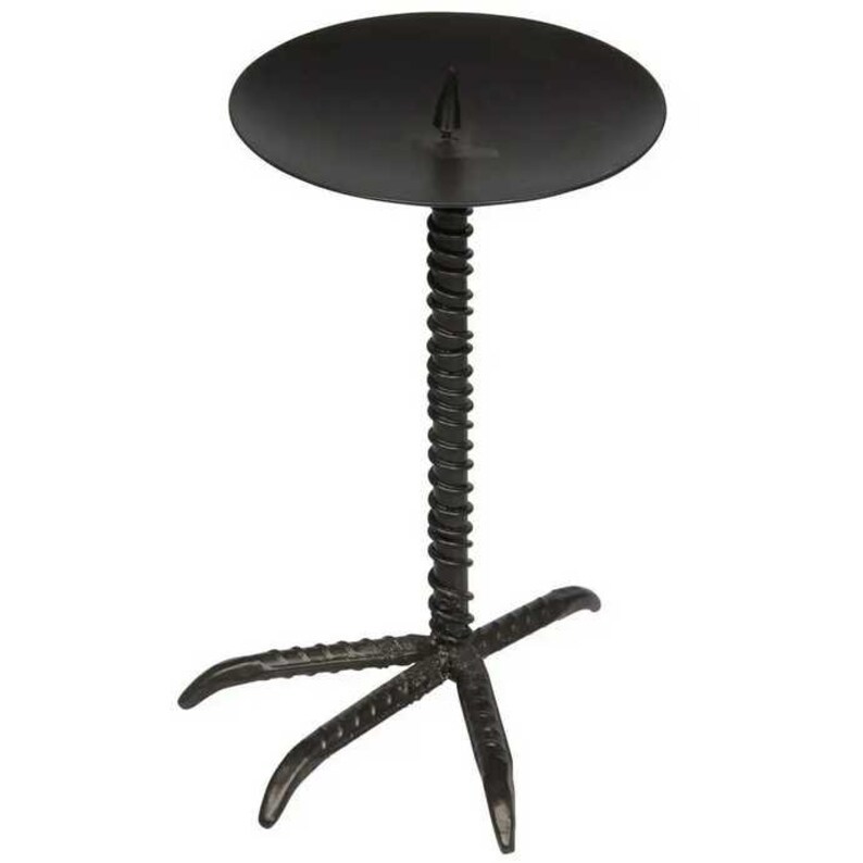 Kumara Pillar Candle Holder Black