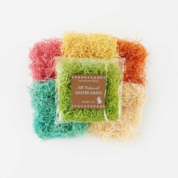 Natural Fiber Easter Grass in Cello Bag