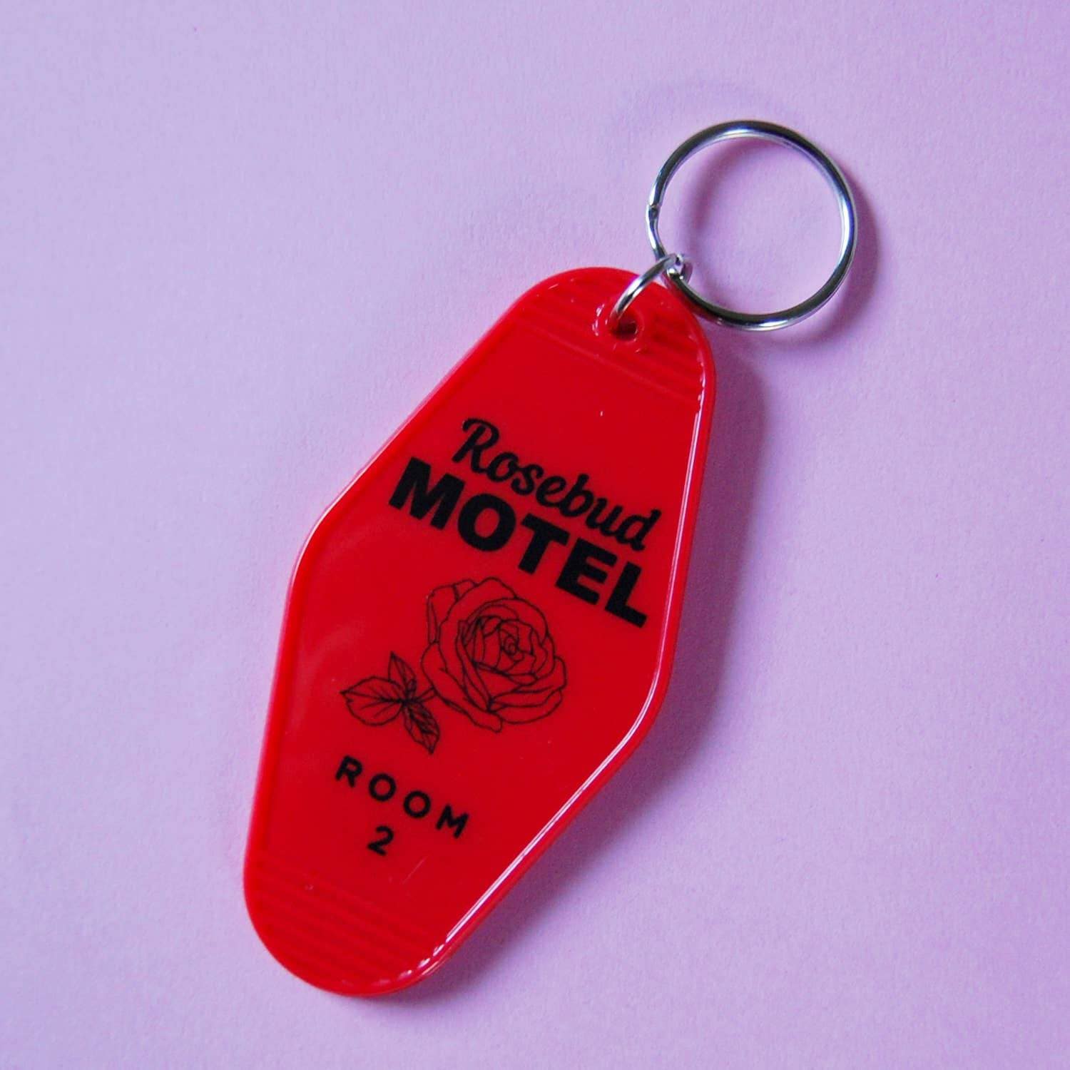 Rosebud Motel Keychain Schitt's Creek Motel Key Fob Etsy UK