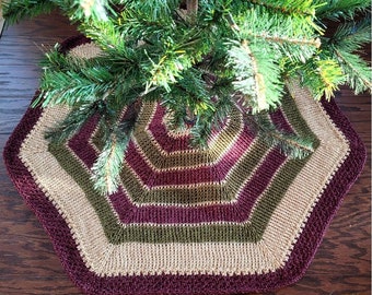 Christmas Tree Skirt | Tunisian Crochet | Easy Pattern | PDF | Instant Download | Christmas Decor | Worsted Weight Pattern | Tree Scarf