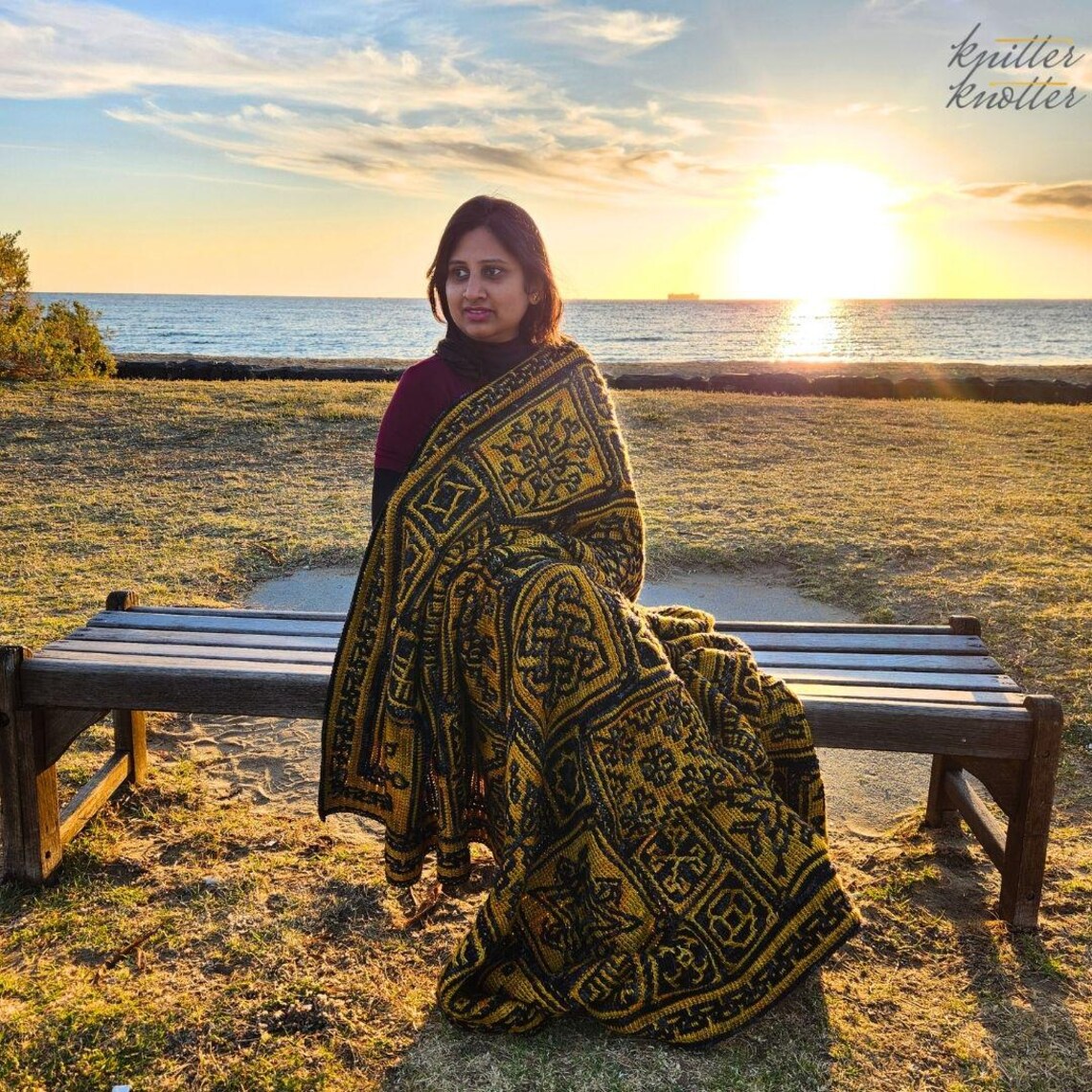 70 Squares - Tunisian Mosaic Crochet Blanket Pattern - Sona CAL ...
