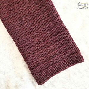 Tunisian Crochet Afghan Beginner Friendly PDF Pattern Instant Download Adjustable Size Throw Blanket Textured Pattern image 5