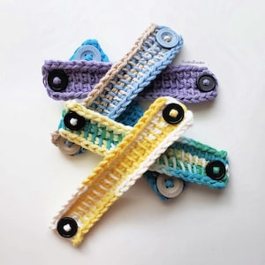 Mask Mates Tunisian Crochet Pattern | Easy Pattern | PDF | Instant Download | Ear Savers | Face Mask Extender
