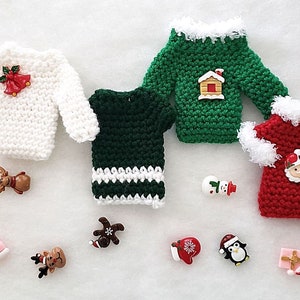 Christmas Gift Card Holder Sweater Ornament Crochet Pattern image 6