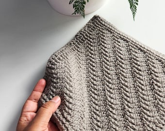 Easy 2 Stitch Tunisian Crochet Pot Holder – Beginner Pattern – Instant PDF